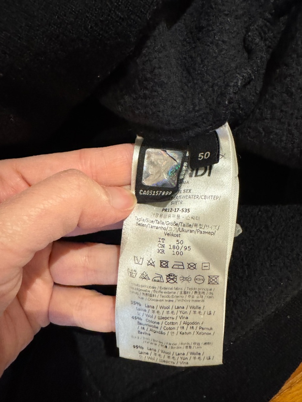 Authentic Fendi x Karl Lagerfeld "Karlito" Crewneck - Picture 8 of 11